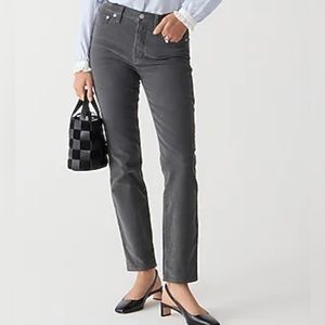 J Crew Best Seller Petite vintage straight pant in garment-dyed corduroy